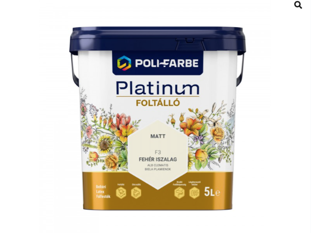 Polifarbe Platinum foltálló fehér iszalag f3 5l