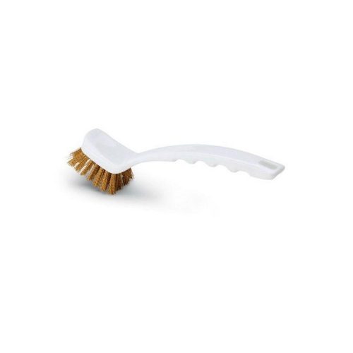 Igeax élelmiszeripari grill tisztító kefe, fehér, sárgaréz sörtével 0,5mm