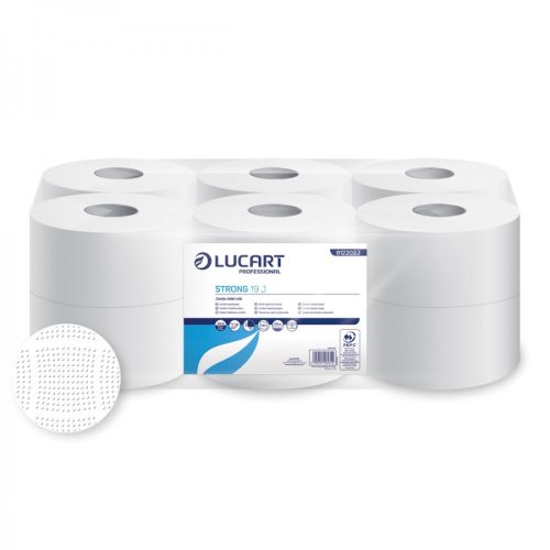 Lucart strong mini toalettpapír cellulóz 19 j 2 réteg 130m 12tekercs/csomag