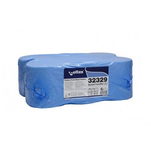 Celtex maxipull trend kék cellullóz, 2 réteg, 108m, 450 lap, 20x24cm, 6 tekercs/zsugor