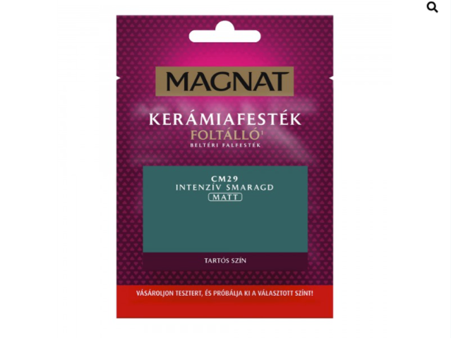 Polifarbe Magnat kerámiafesték teszter intenzív smaragd cm29 30ml