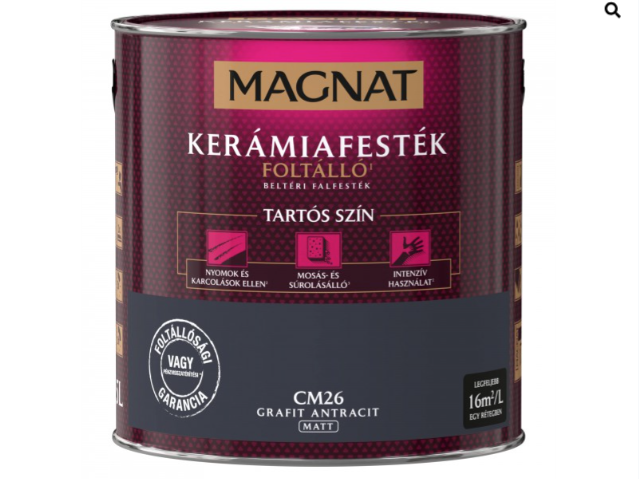Polifarbe Magnat kerámiafesték grafit antracit cm26 2,5l