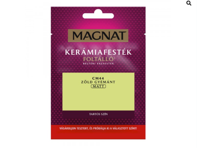 Polifarbe Magnat kerámiafesték teszter zöld gyémánt cm44 30ml