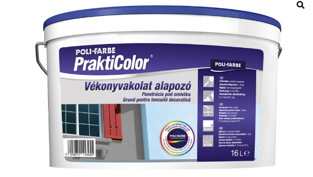 Prakticolor vakolat alapozó fehér 16 l