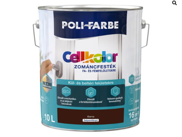 Polifaber Cellkolor sf. zománc barna - 2023 10l