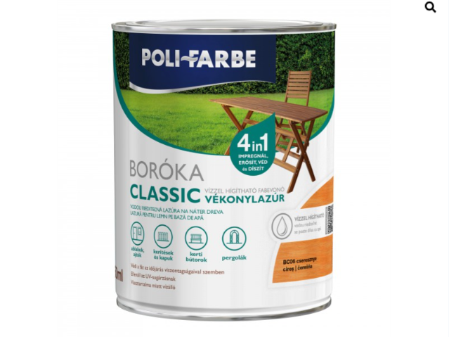 Polifaber Boróka classic vékonylazúr cseresznye 0,75l