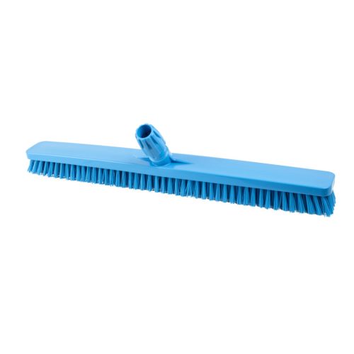 Igeax élelmiszeripari padlósúrolókefe rövid sörte széles kék, közepes sörtével 60cm 0,5mm