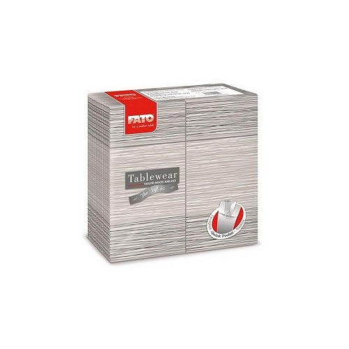 Fato airlaid szalvéta quick pocket millerighe grey 40x40cm 40 lapos