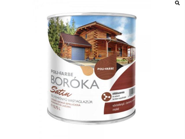 Polifaber Boróka satin lazúr vörösfenyő 0,75l