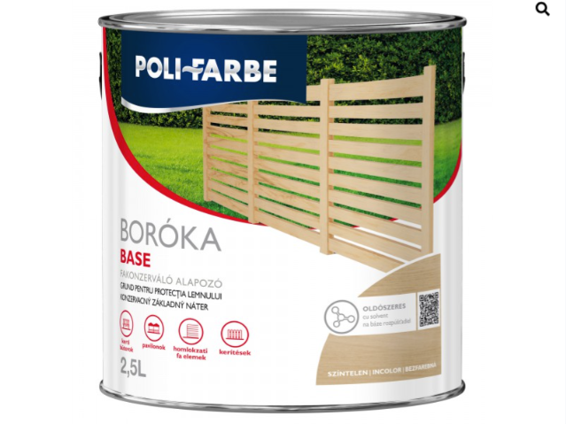 Polifaber Boróka base fakonzerváló alapozó bb01 színtelen 2,5l