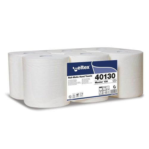 Celtex master kéztörlő cellulóz, 130 tekercses 2 réteg, 130m, 19x21cm, 6 tekers/zsugor