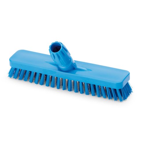 Igeax élelmiszeripari padlósúrolókefe széles kék, közepes sörtével 30cm 0,5mm