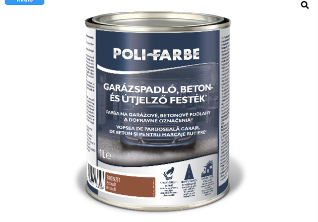 Polifarbe garázspadló, beton- és útjelző festék bronzit 1 l
