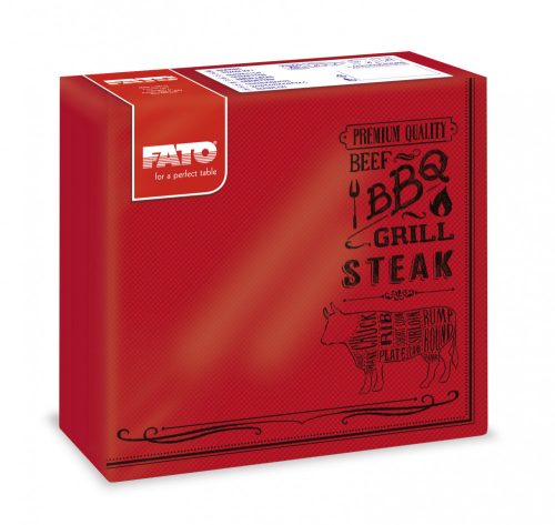 Fato sztár szalvéta steak house 2 rétegű 38x38cm 40 szál/csomag