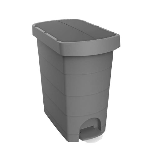 Planet pelikán slim pedálos szemetes eco antracit színű, antracit fedéllel 60l