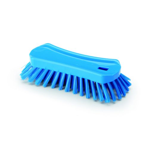 Igeax élelmiszeripari ergonómikus kézi súroló kefe kék közepes sörtével 0,5mm