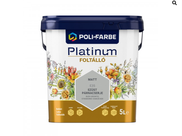 Polifarbe Platinum foltálló ezüst párnacserje e35 5l