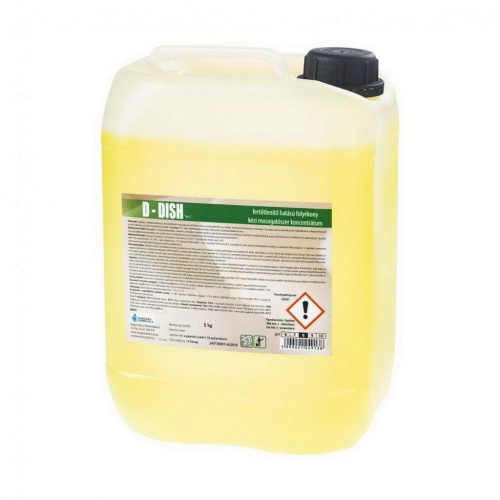 D-dish fertőtlenítő hatású kétfázisú kézi baktericid, yeasticid, virucid hatású mosogatószer 5 kg