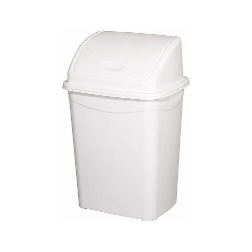 Planet billenőfedeles szemetes kuka, műanyag, luxury fehér, 9 l