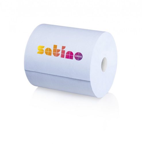 Satino wepa comfort ipari tekercses kéztörlő recy, kék, 3 réteg, 23x35cm/lap 1000lap/tekercs 2tek/zsugor
