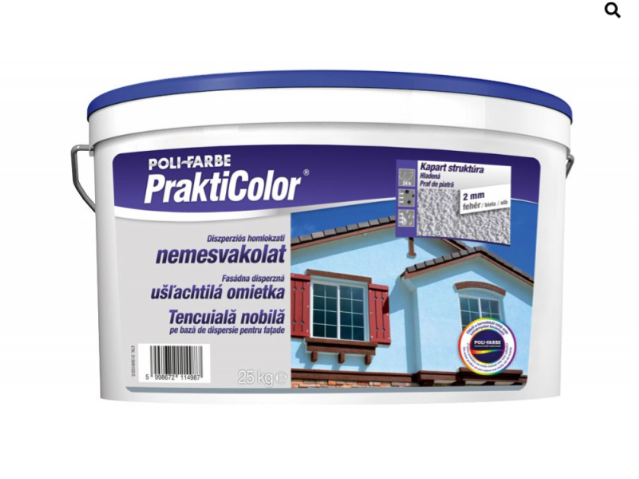 Prakticolor vakolat 2 mm fehér kapart 25 kg (rendelésre)