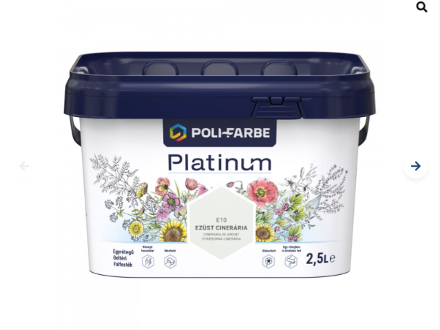 Polifarbe Platinum ezüst cinerária e10 2,5l