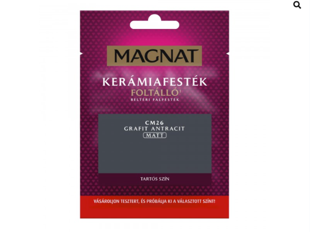 Polifarbe Magnat kerámiafesték teszter grafit antracit cm26 30ml