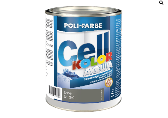 Polifaber Cellkolor aqua selyemfényű szürke zománcfesték 1l