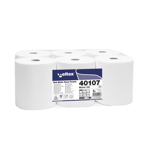 Celtex master kéztörlő cellulóz 120 tekercses 2 réteg, 120m, 6 tekercs/zsugor