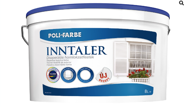 Polifarbe Inntaler diszperziós homlokzatfesték fehér 8 l (új recept)