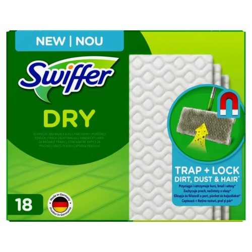 Swiffer sweeper száraz padlótörlő kendő utántöltő 18db