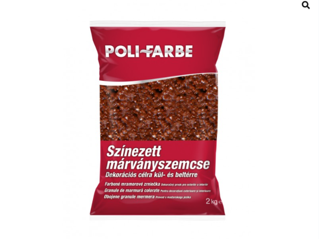 Polifarbe téglavörös márványszemcse (558) 2kg