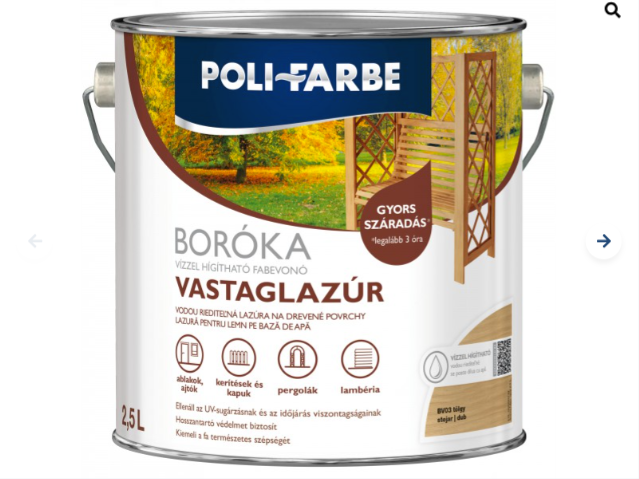 Polifaber Boróka lazúr tölgy 2,5l