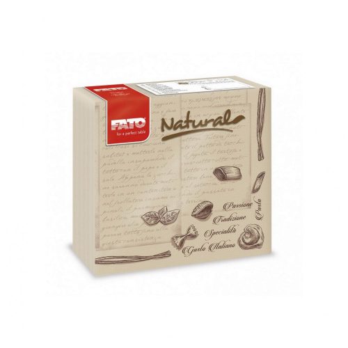 Fato sztár szalvéta natural pasta 2 rétegű 38x38cm 40 lap/csomag
