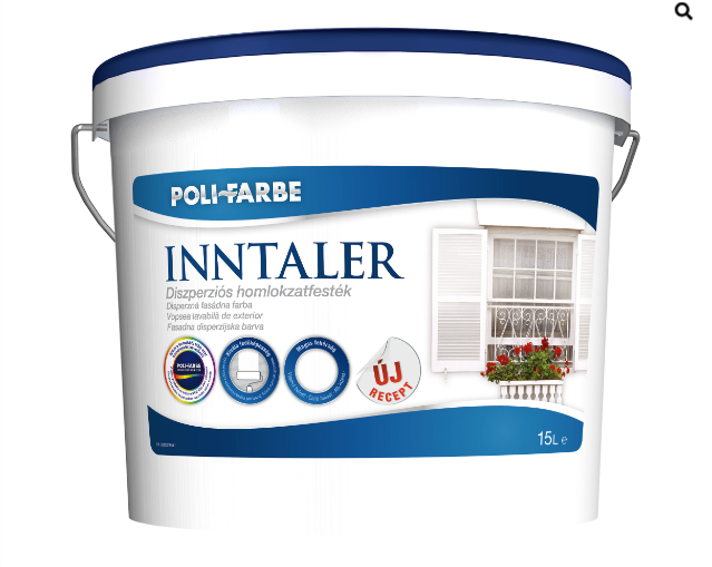 Polifarbe Inntaler diszperziós homlokzatfesték fehér 15 l (új recept)