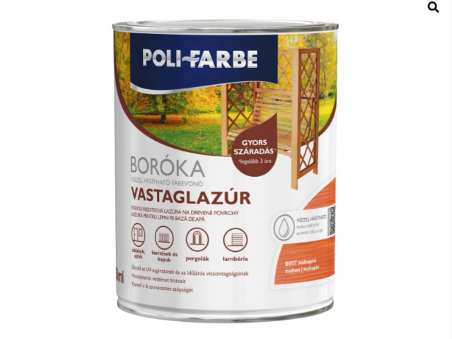 Polifaber Boróka lazúr mahagóni 0,75l