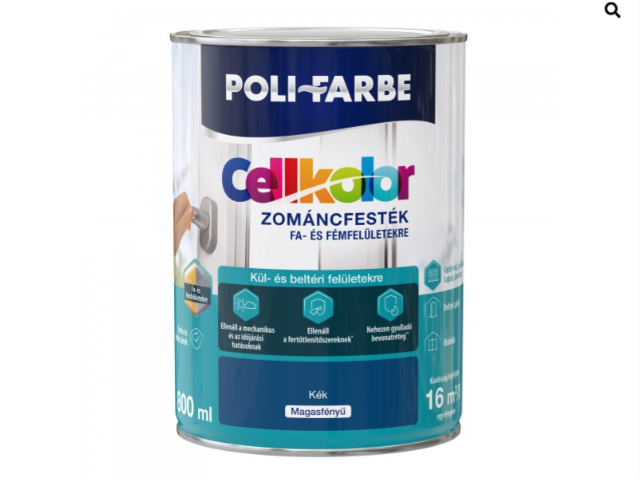 Polifarbe cellkolor mf. zománcfesték kék 0,8l Új