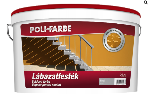 Polifarbe Pf lábazatfesték antracit 5l (3051)