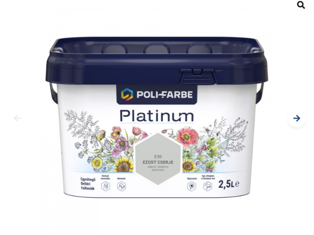 Polifarbe Platinum ezüst cserje e50 2,5l