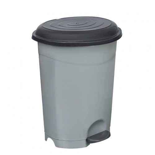 Planet pedálos szemetes kuka, műanyag, eco antracit, kivehető kosárral, 6l