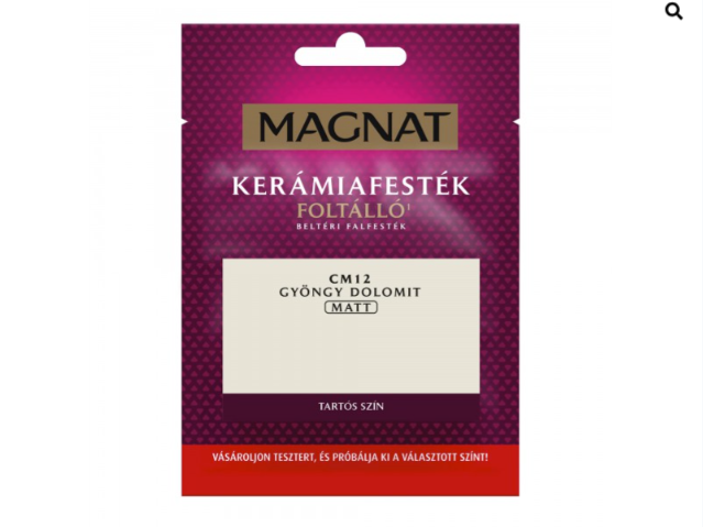 Polifarbe Magnat kerámiafesték teszter gyöngy dolomit cm12 30ml