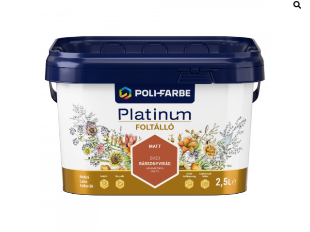 Polifarbe Platinum foltálló bársonyvirág bv20 2,5l
