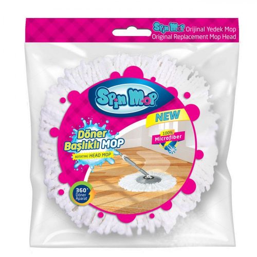 Planet spin mop felmosó pót fej