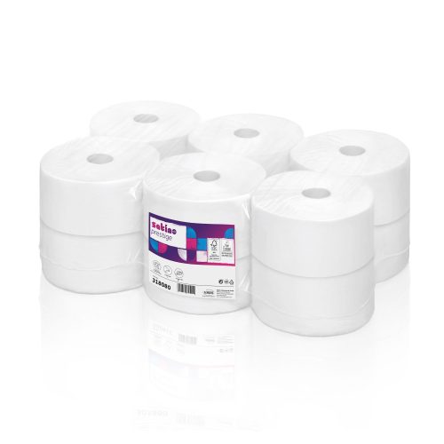Satino wepa prestige cellulóz, laponkénti pontadagolású toalettpapír 2 rétegű, 11cm, 180m, 12 tekercs/zsugor