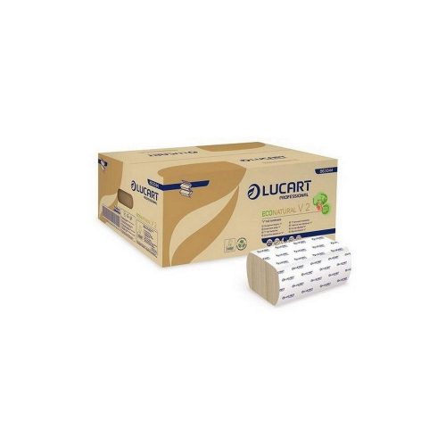 Lucart eco natural v hajtogatott kéztörlő lap/karton 2 rétegű 20x190 40 karton/raklap