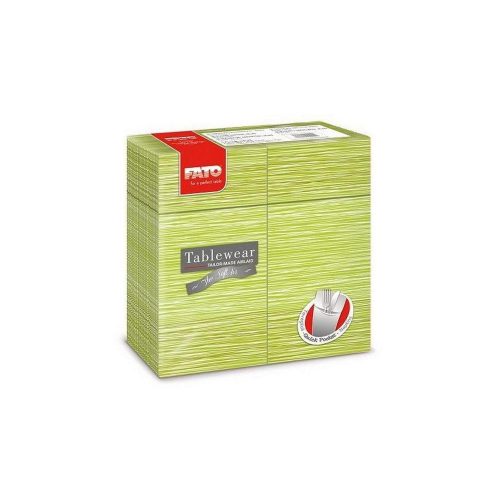 Fato airlaid szalvéta quick pocket millerighe pisztácia 40x40cm 40 lapos