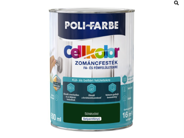 Polifaber Cellkolor sf. zománc sötétzöld - 2023 0,8l
