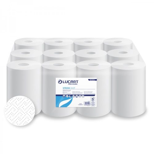 Lucart strong mini kéztörlő cell ragasztott 14 j 2 réteg 100% 58m 12 tekercs/zsugor
