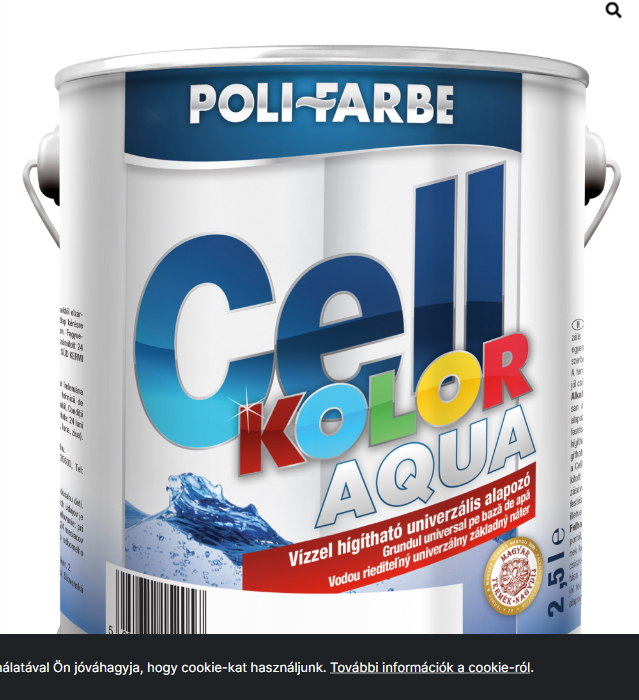 Polifaber Cellkolor aqua univerzális alapozó fehér 2,5l