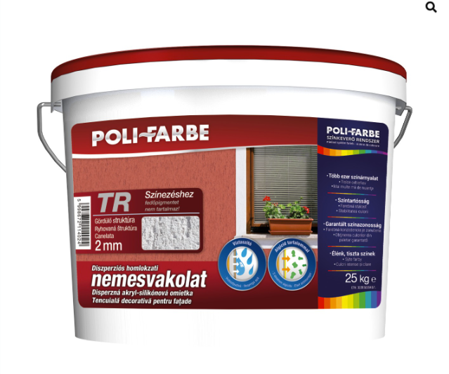 Polifarbe vakolat színt. báz. görd. 2mm (3039) 25kg